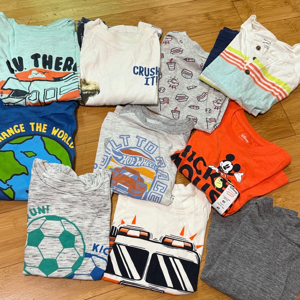 Colorful Kids Graphic T-Shirts 4T